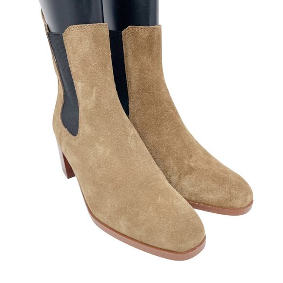 Steve Madden Women's Rockwell Chelsea Boot Tan Suede Size 8 M - Picture 1 of 13